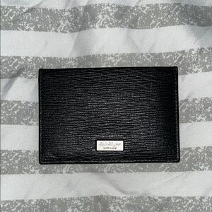 Black Leather Card Holder